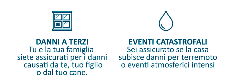 una copertura in caso di furto e incendio